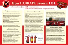 При пожаре звони 101